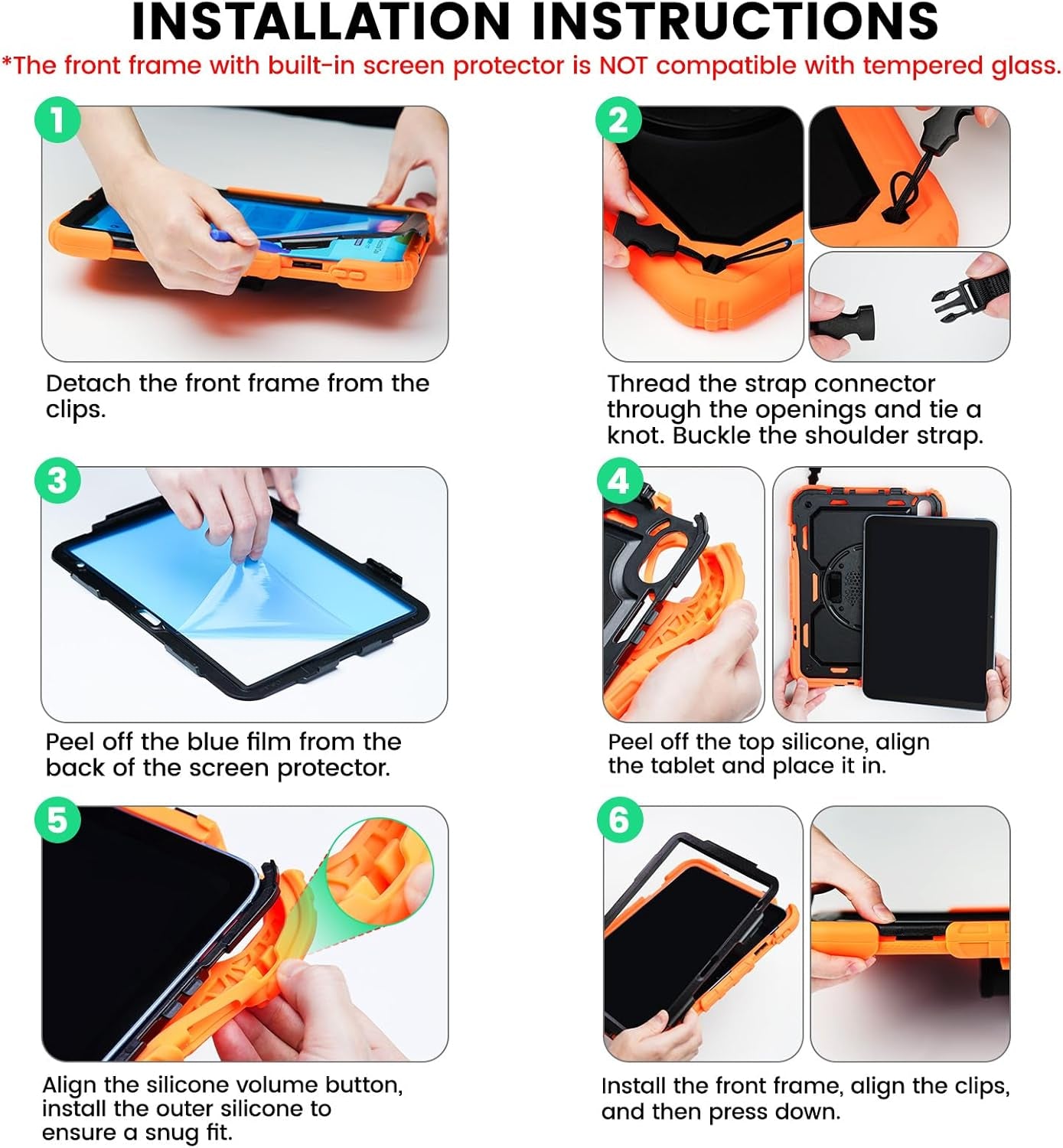 for Ipad 9Th/8Th/7Th Generation Case 10.2" 2021-2019, Full-Body Shockproof Heavy Duty Protective Case with Screen Protector, Rotating Stand/Handle/Shoulder Strap for Ipad 10.2, Black/Blue